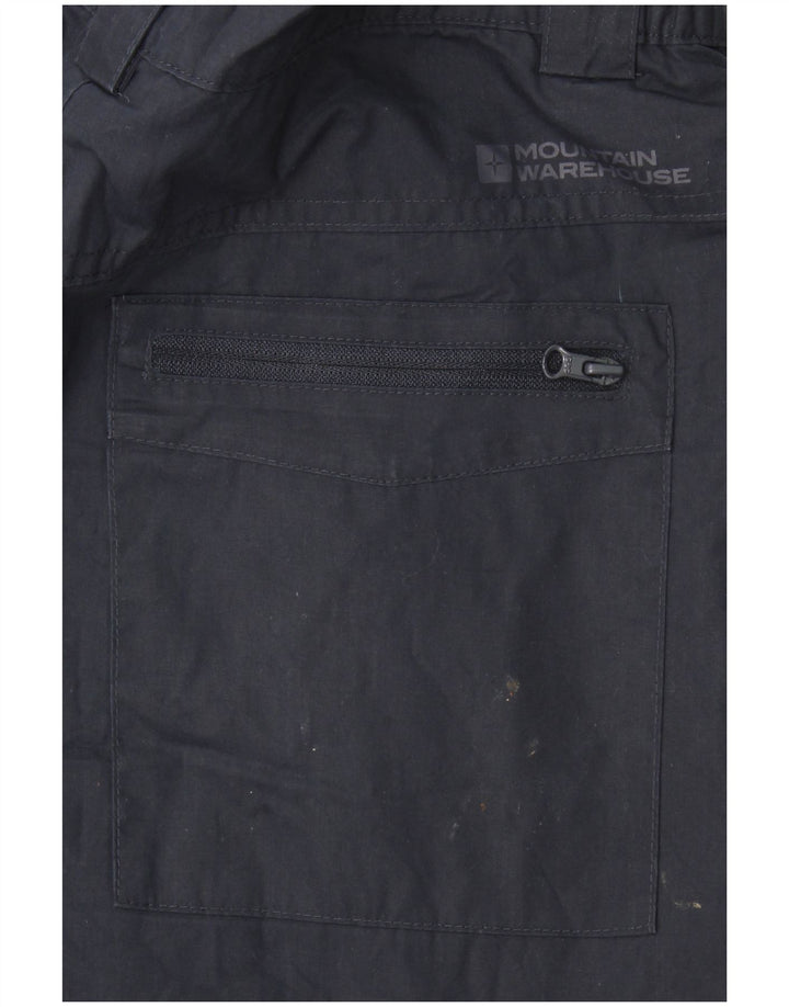 Mountain Warehouse Mens Straight Cargo Trousers W30 L32 Navy Blue Polyester