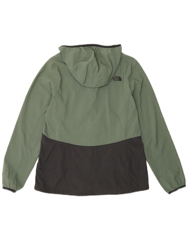 The North Face Womens Tracksuit Top Jacket UK 14 Medium Green Colourblock