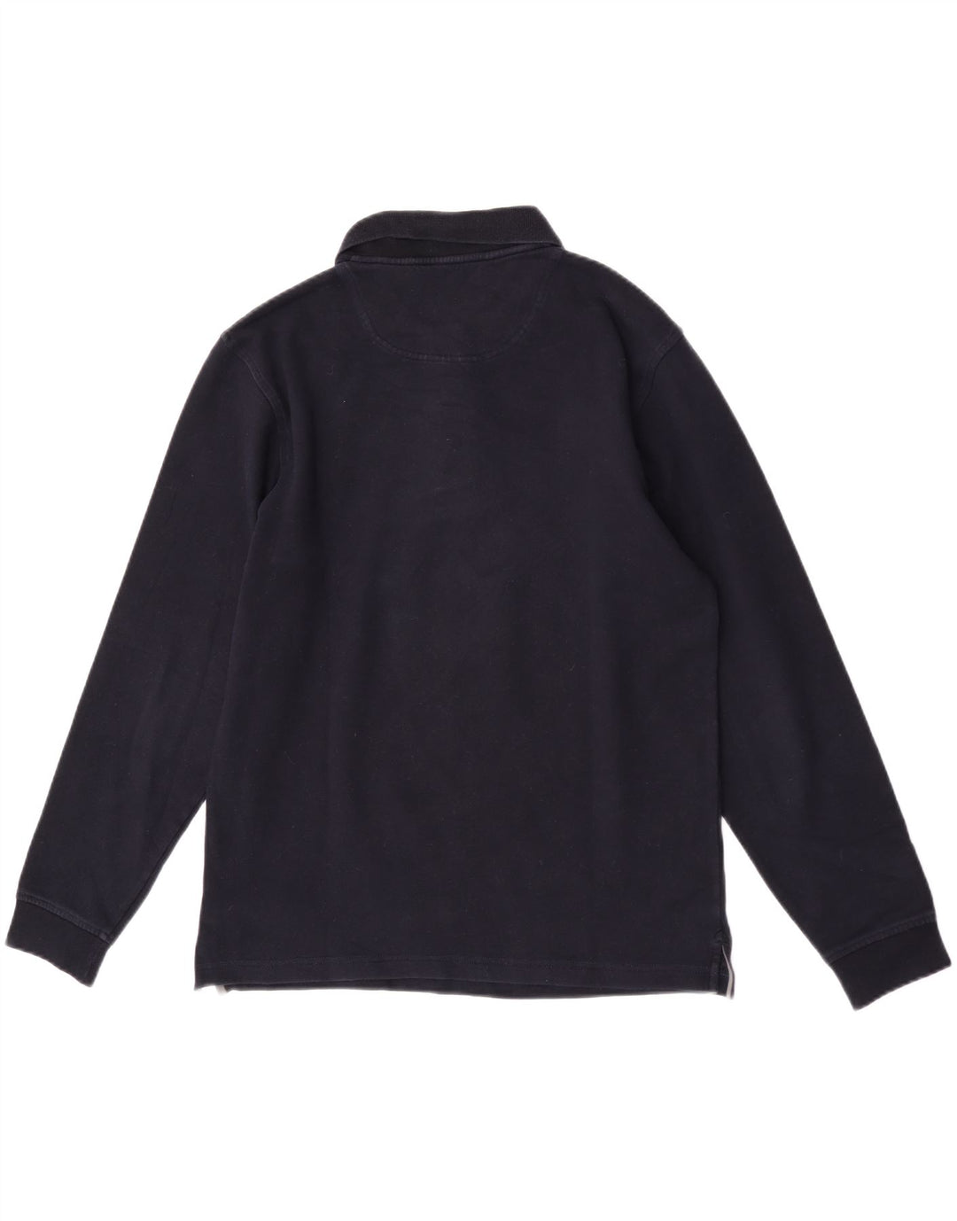 Timberland Mens Long Sleeve Polo Shirt Medium Navy Blue Cotton