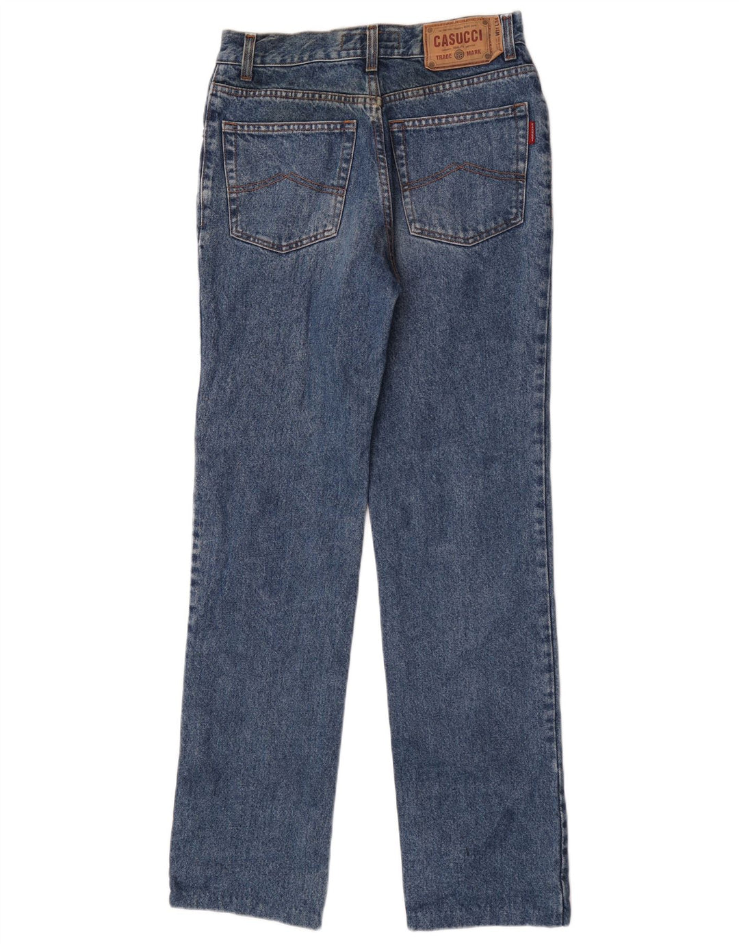 Casucci Womens High Waist Jeans W31 L32 Blue Cotton