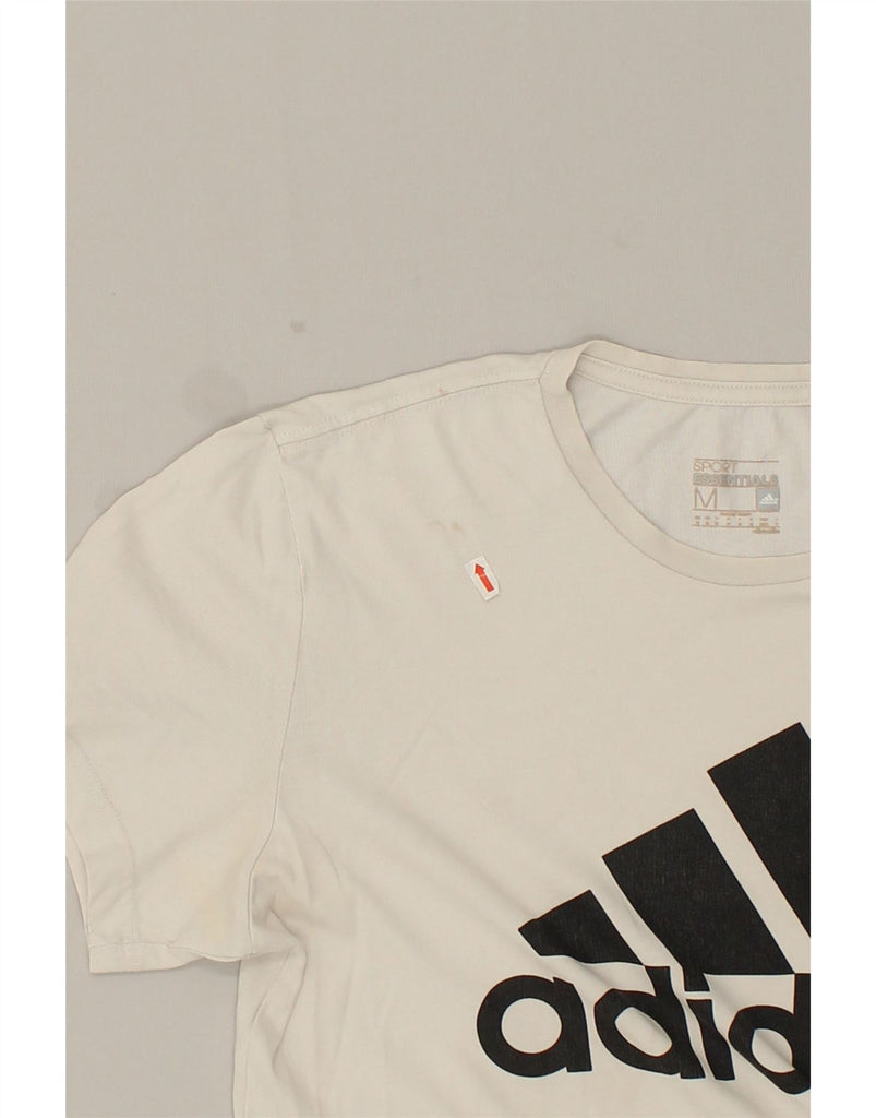 ADIDAS Mens Graphic T-Shirt Top Medium White Cotton | Vintage Adidas | Thrift | Second-Hand Adidas | Used Clothing | Messina Hembry 