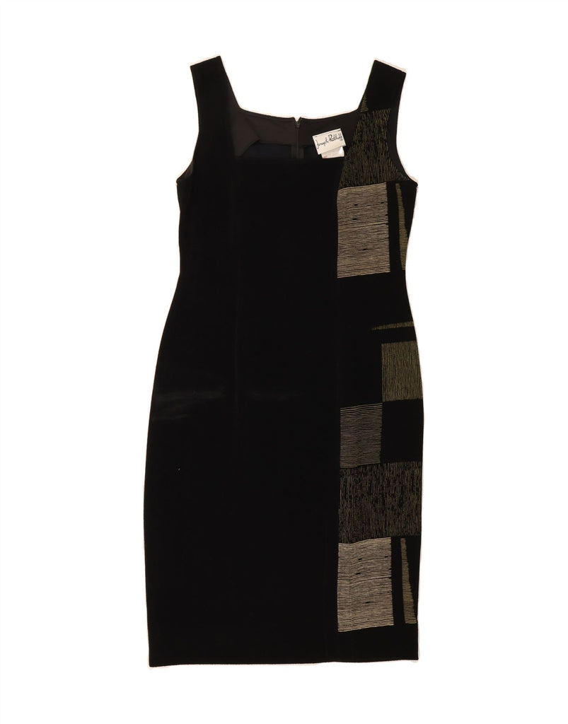 JOSEPH RIBKOFF Womens Bodycon Dress UK 12 Medium Black Patchwork Vintage Joseph Ribkoff and Second-Hand Joseph Ribkoff from Messina Hembry 