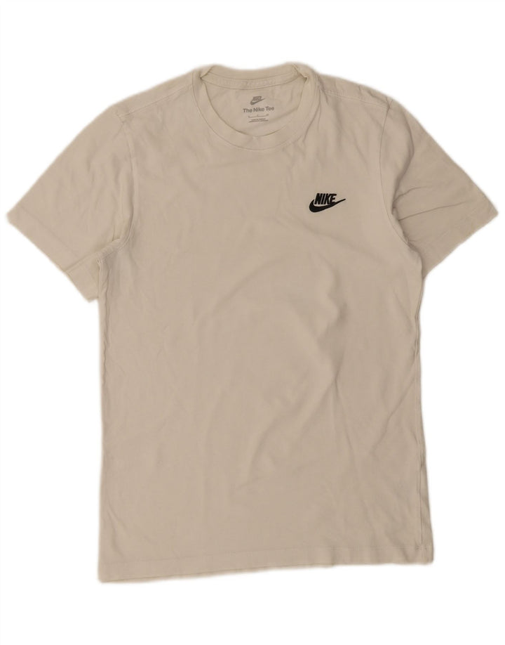 Nike Mens T-Shirt Top Small White Cotton