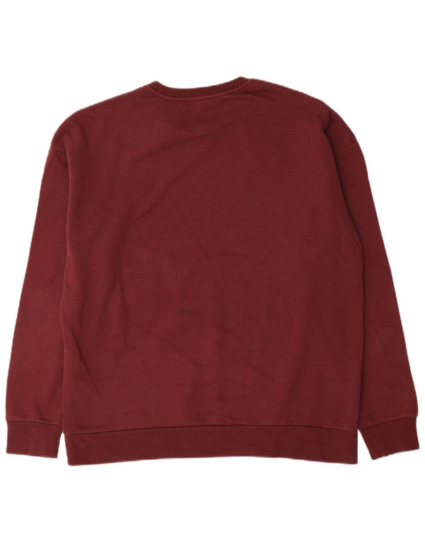 Jack & Jones Mens Sweatshirt Jumper 2XL Maroon Cotton