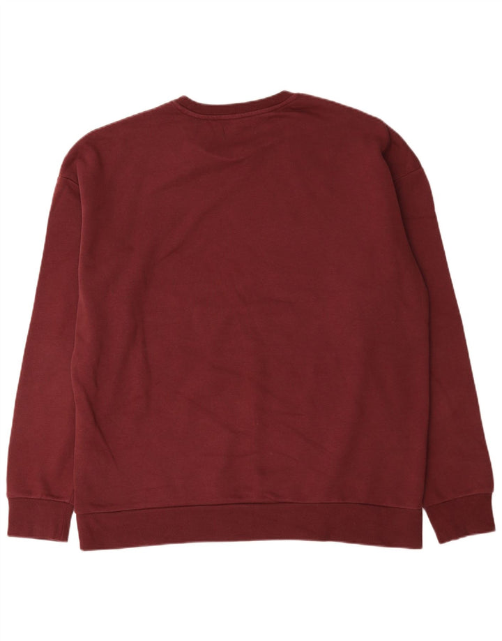 Jack & Jones Mens Sweatshirt Jumper 2XL Maroon Cotton
