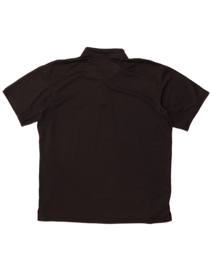 COLUMBIA Mens Omni-Shade Polo Shirt Large Black