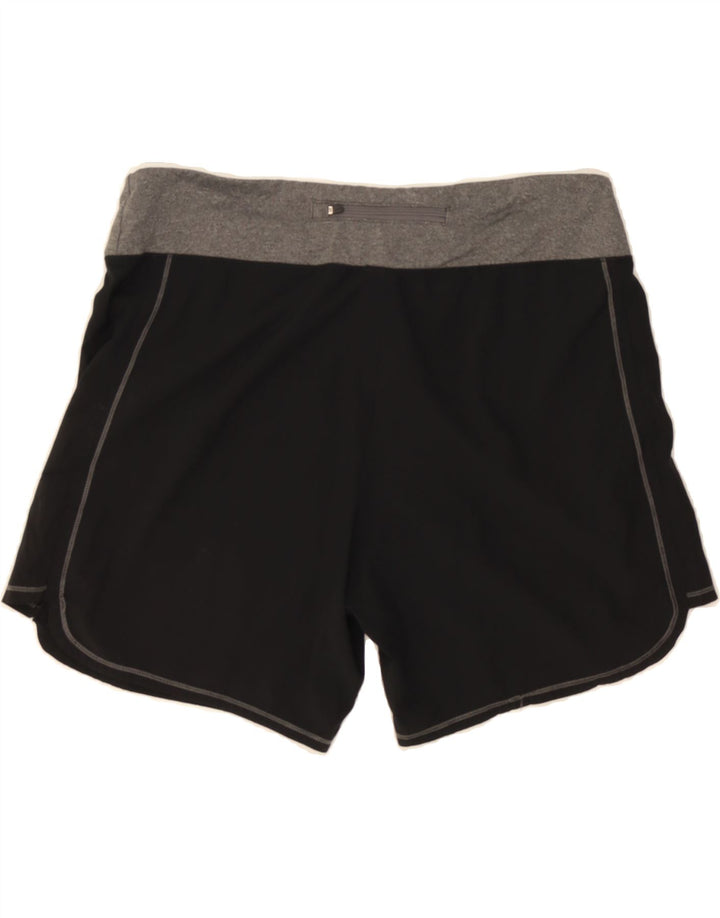 REEBOK Womens Sport Shorts UK 18 XL  Black Colourblock Polyester Vintage Reebok and Second-Hand Reebok from Messina Hembry 