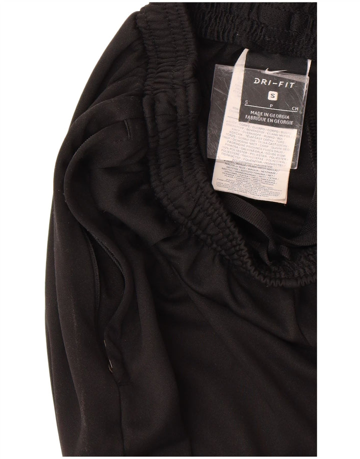 NIKE Womens Tracksuit Trousers UK 10 Small  Black Colourblock Polyester