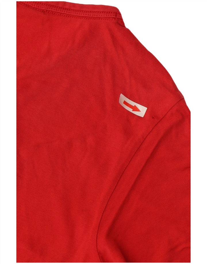 Champion Boys Graphic T-Shirt Top 11-12 Years Large Red Cotton