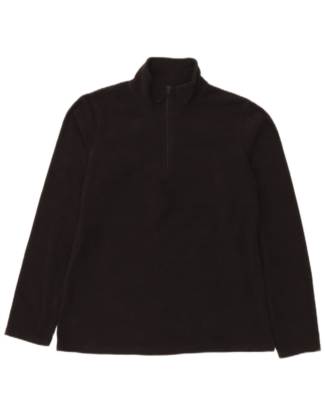 Mountain Warehouse Womens Zip Neck Fleece Jumper UK 14 Medium Black