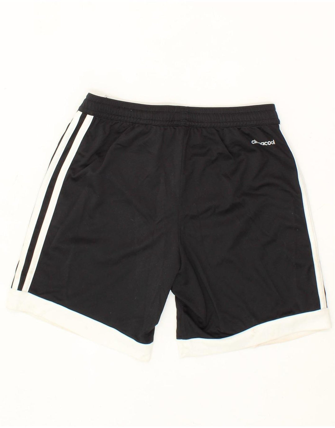 ADIDAS Boys Climalite Sport Shorts 9-10 Years  Black Colourblock Polyester Vintage Adidas and Second-Hand Adidas from Messina Hembry 