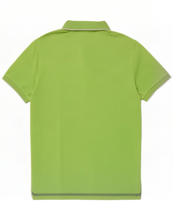 Conte of Florence Mens Polo Shirt Small Green Cotton