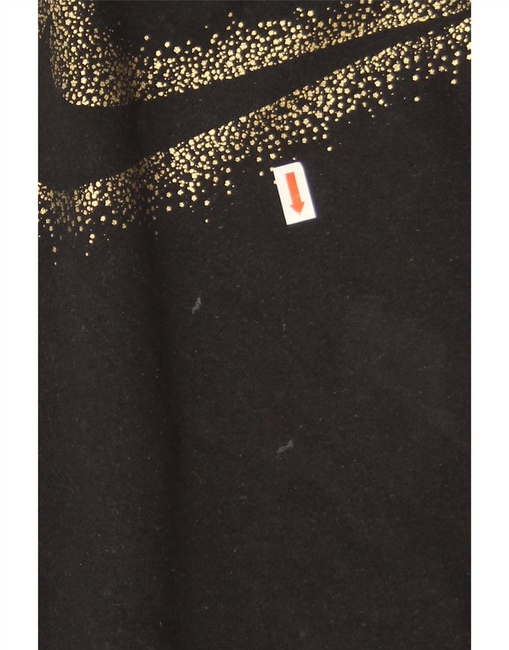 Nike Girls Graphic Oversized Sweatshirt Jumper 12-13 Years Large Black