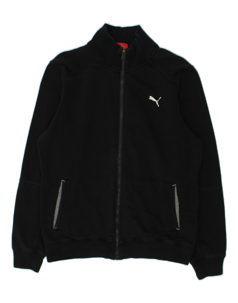 PUMA Mens Tracksuit Top Jacket Medium Black | Vintage Puma | Thrift | Second-Hand Puma | Used Clothing | Messina Hembry 