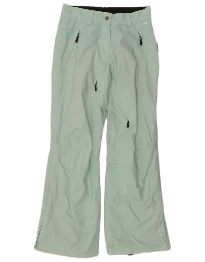 Helly Hansen Womens Wide Leg Ski Trousers UK 6 XS Turquoise Polyamide