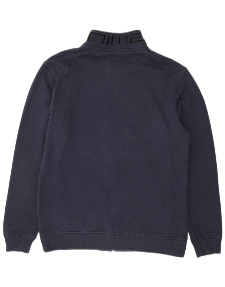 ANIMAL Mens Tracksuit Top Jacket Large Navy Blue Cotton