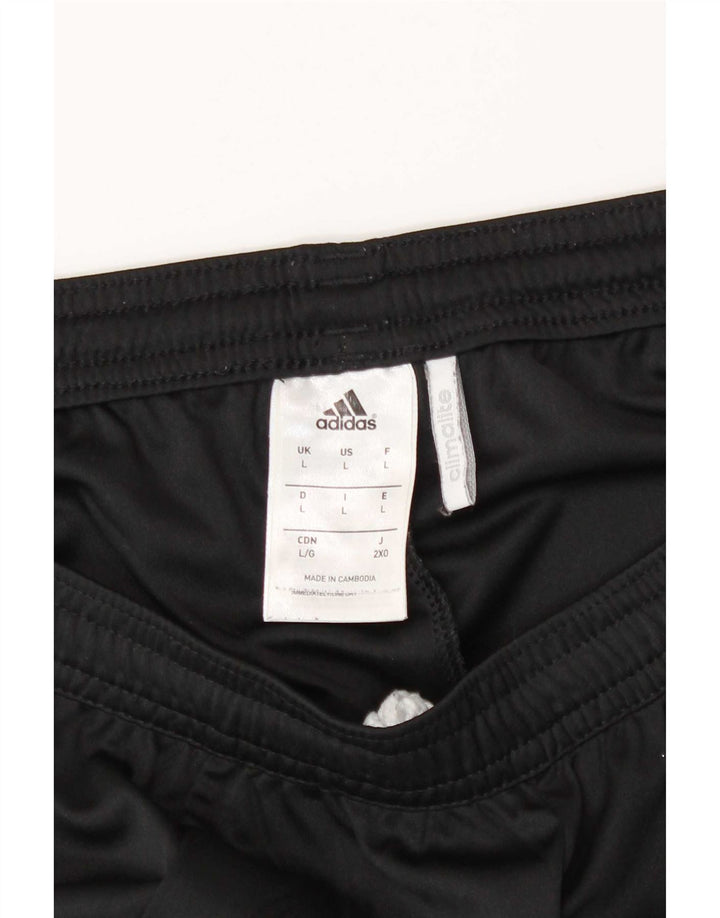 Adidas Mens Climalite Sport Shorts Large Black Colourblock Polyester