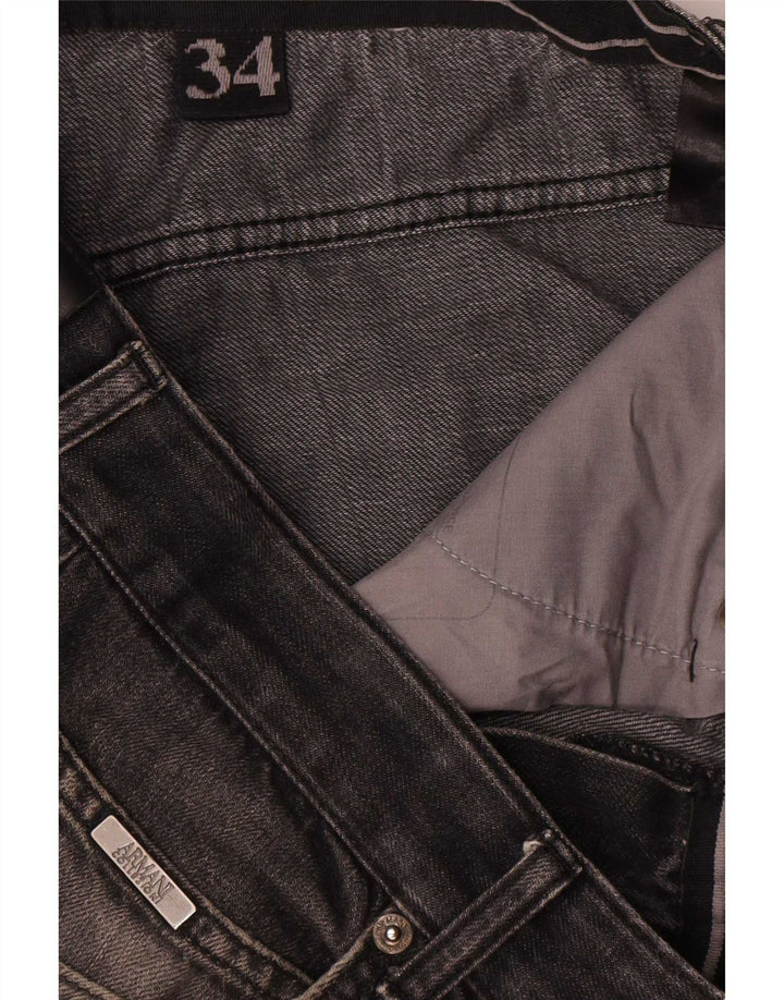 Armani Mens Bootcut Jeans W34 L31 Grey