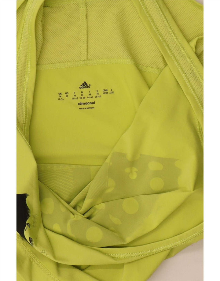 Adidas Womens Climacool Graphic Vest Top UK 12/14 Medium Green