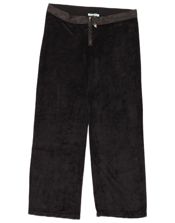 Guess By Marciano Womens High Waist Casual Trousers IT 48 XL W26 L32 Black