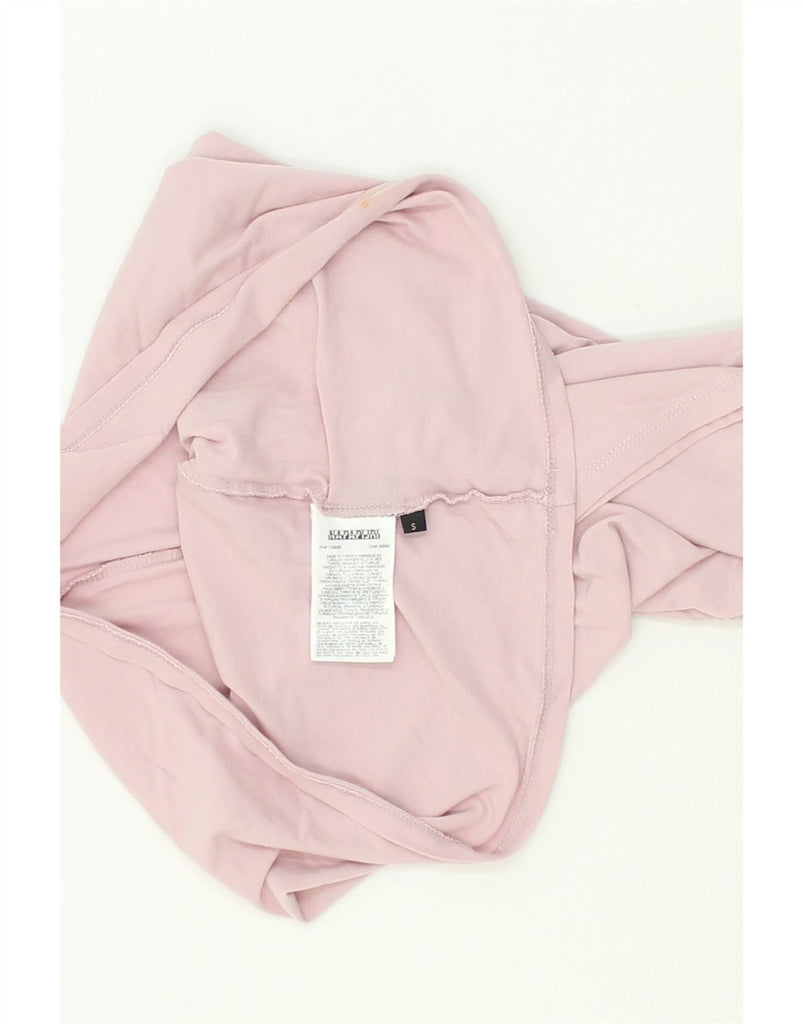 NAPAPIJRI Womens T-Shirt Top UK 10 Small Pink Cotton | Vintage Napapijri | Thrift | Second-Hand Napapijri | Used Clothing | Messina Hembry 
