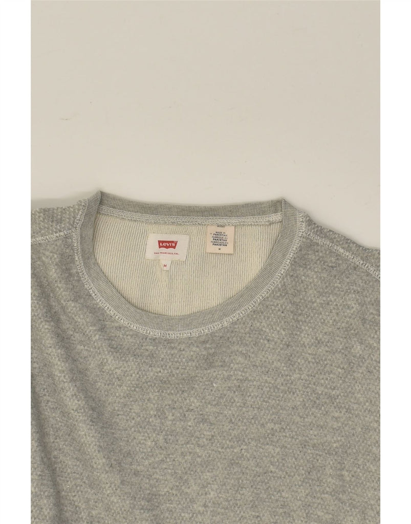 LEVI'S Mens Sweatshirt Jumper Medium Grey Cotton | Vintage Levi's | Thrift | Second-Hand Levi's | Used Clothing | Messina Hembry 