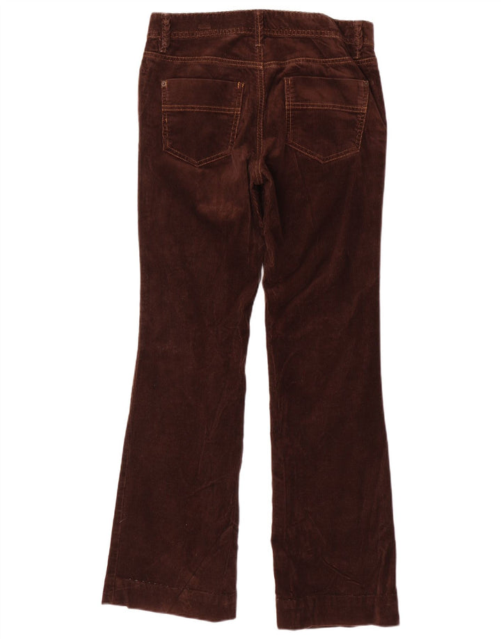 Eddie Bauer Womens Bootcut Corduroy Trousers US 2 XS W30 L30 Brown Cotton