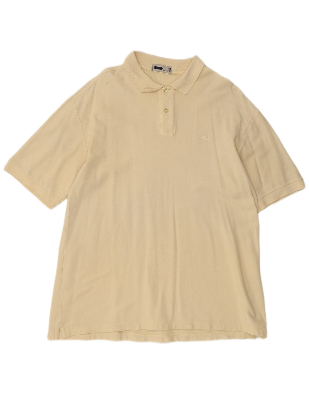 Fila Mens Polo Shirt IT 56 XL Yellow