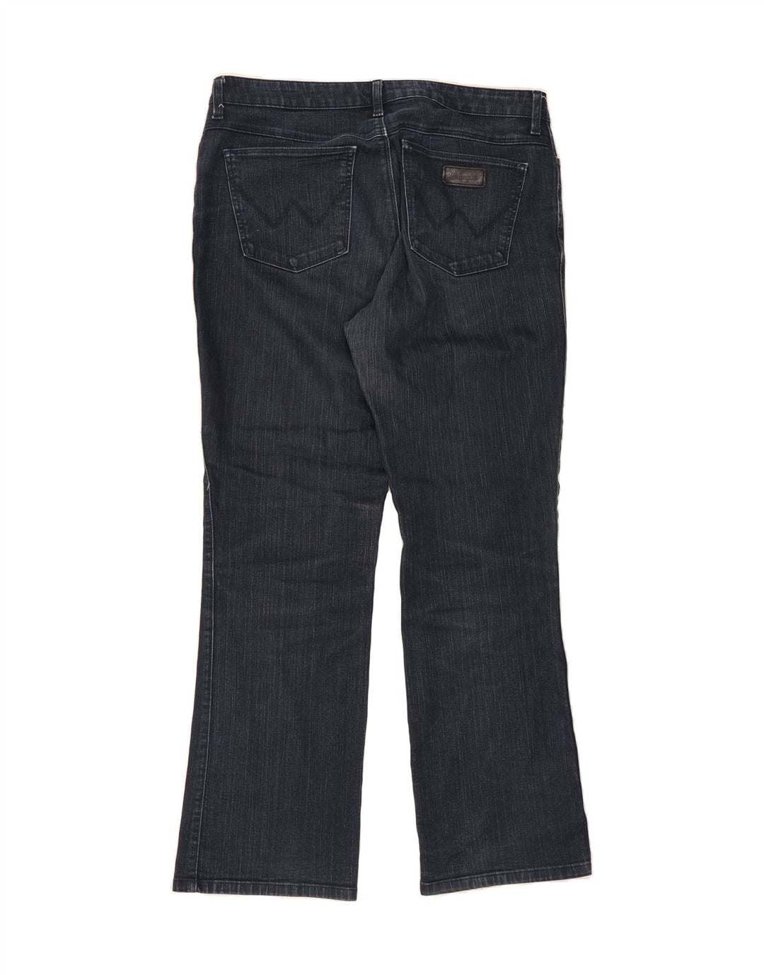 WRANGLER Womens Lucy Bootcut Jeans W34 L30 Navy Blue Cotton Vintage Wrangler and Second-Hand Wrangler from Messina Hembry 
