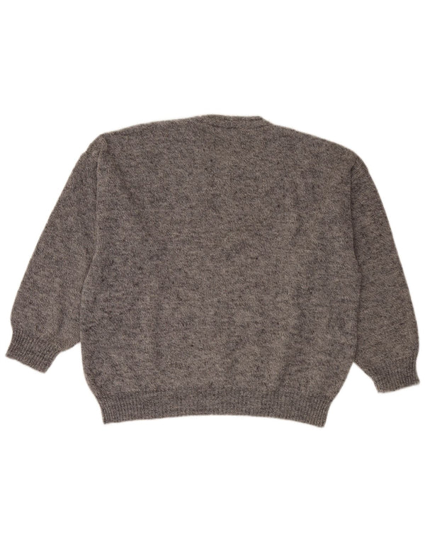 Vintage Mens Crew Neck Jumper Sweater XL Grey