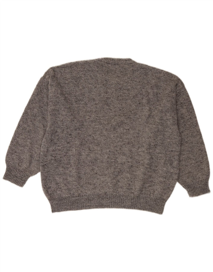 Vintage Mens Crew Neck Jumper Sweater XL Grey