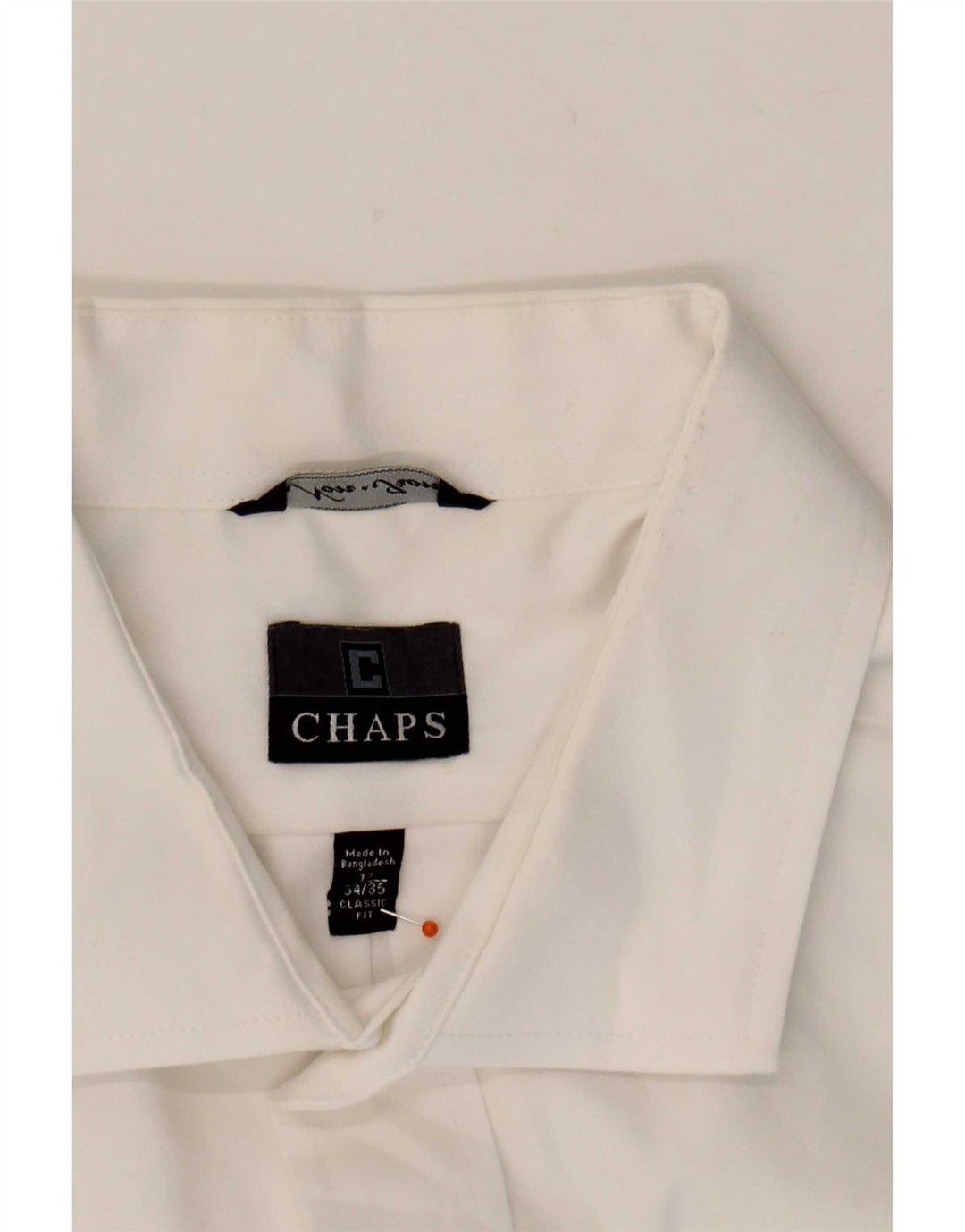 Chaps Mens Shirt Size 17 XL White