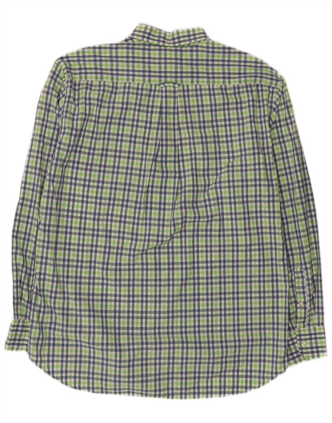 GANT Mens Backspin Poplin Regular Fit Shirt XL Green Check Cotton