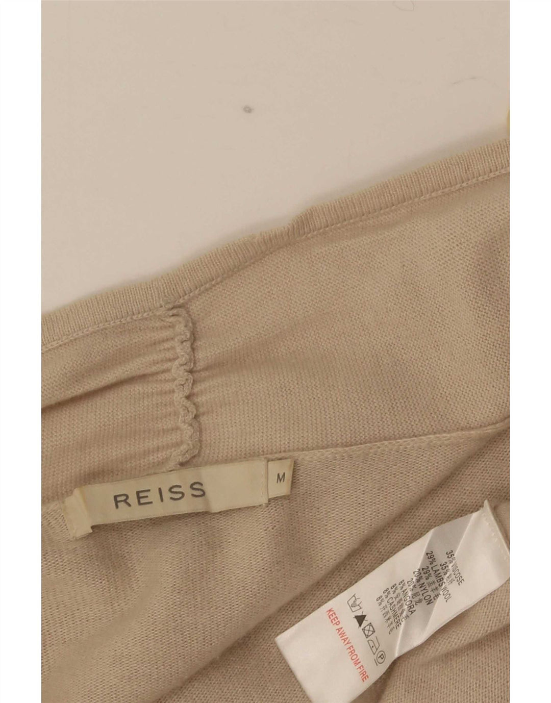 Reiss Womens Bolero Jumper UK 14 Medium Beige Viscose