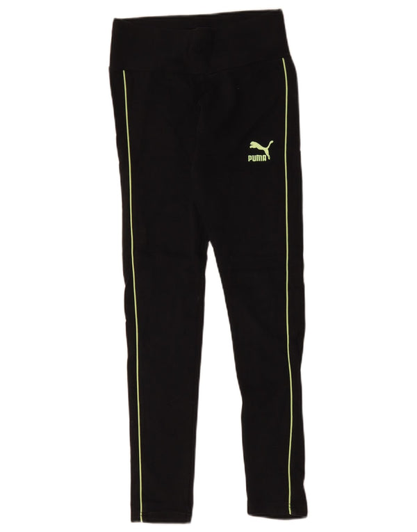 Puma Womens Leggings UK 6 XS Black Synthetic