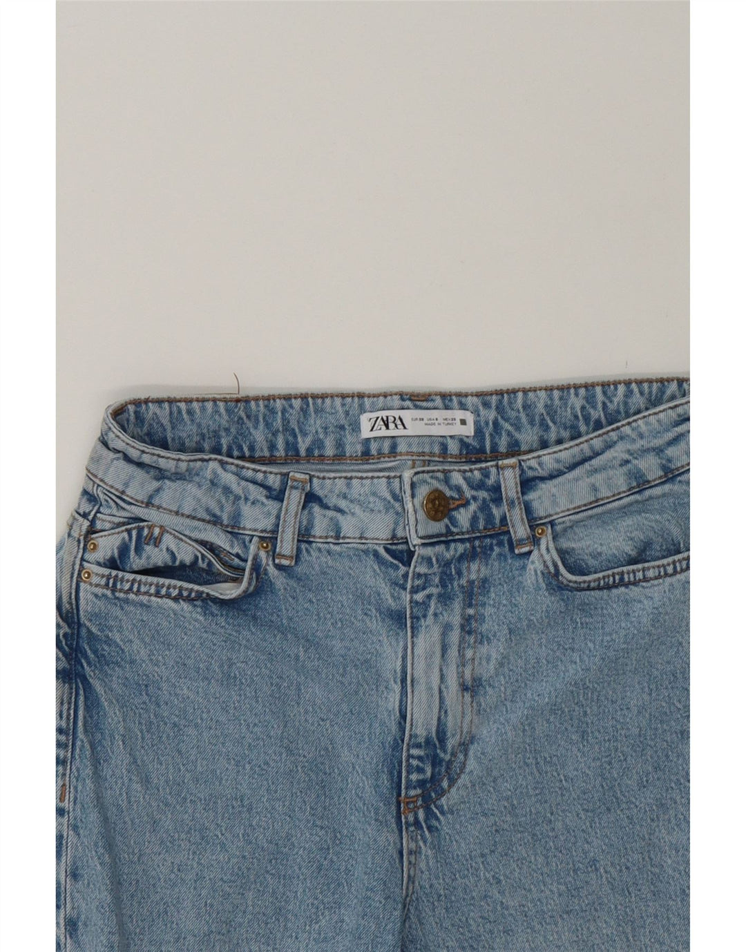 ZARA Womens Slim Jeans EU 38 Small W28 L31 Blue Vintage Zara and Second-Hand Zara from Messina Hembry 