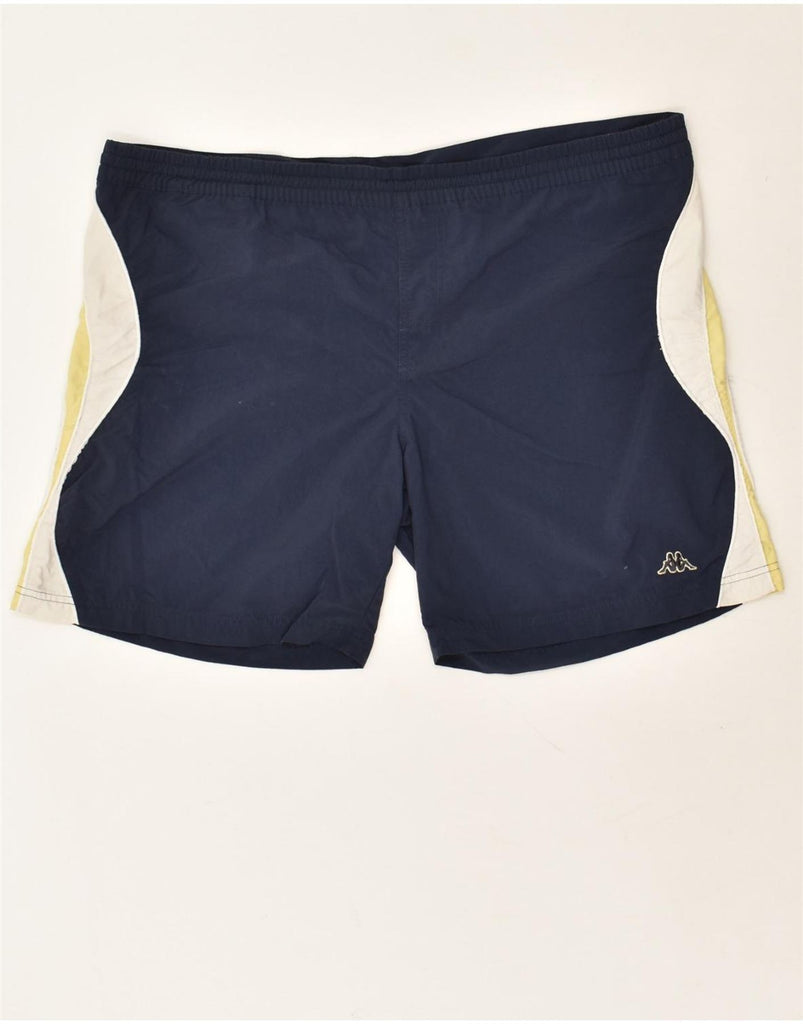 KAPPA Mens Sport Shorts 2XL Navy Blue Nylon | Vintage Kappa | Thrift | Second-Hand Kappa | Used Clothing | Messina Hembry 