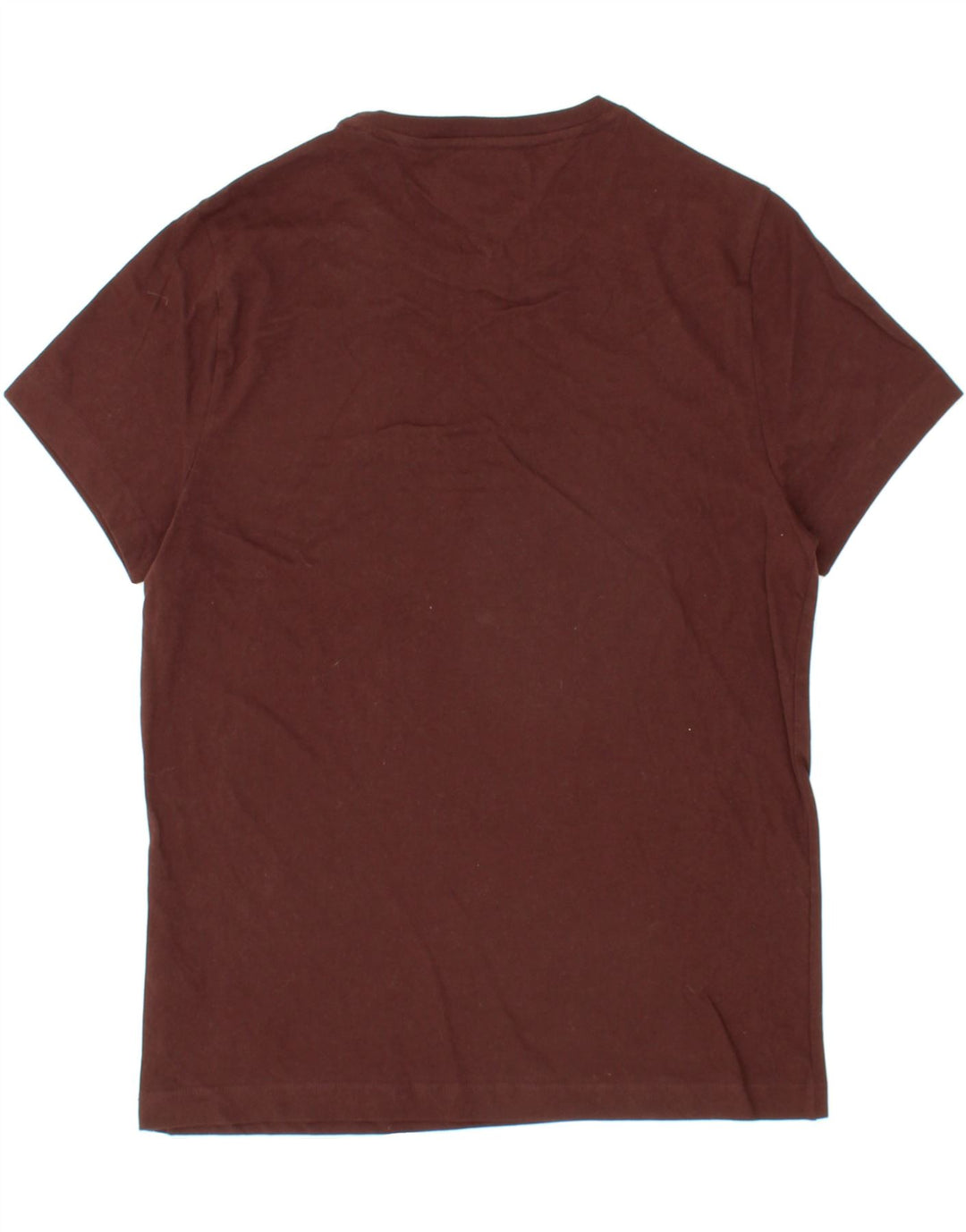 TOMMY HILFIGER Mens Graphic T-Shirt Top Medium Maroon Cotton Vintage Tommy Hilfiger and Second-Hand Tommy Hilfiger from Messina Hembry 