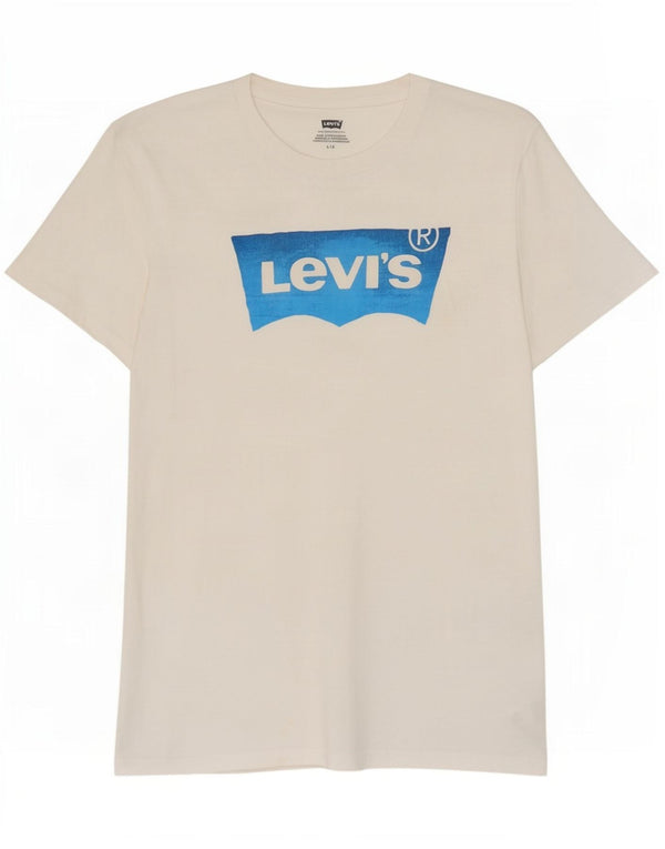 Levi's Mens Graphic T-Shirt Top Large White Cotton