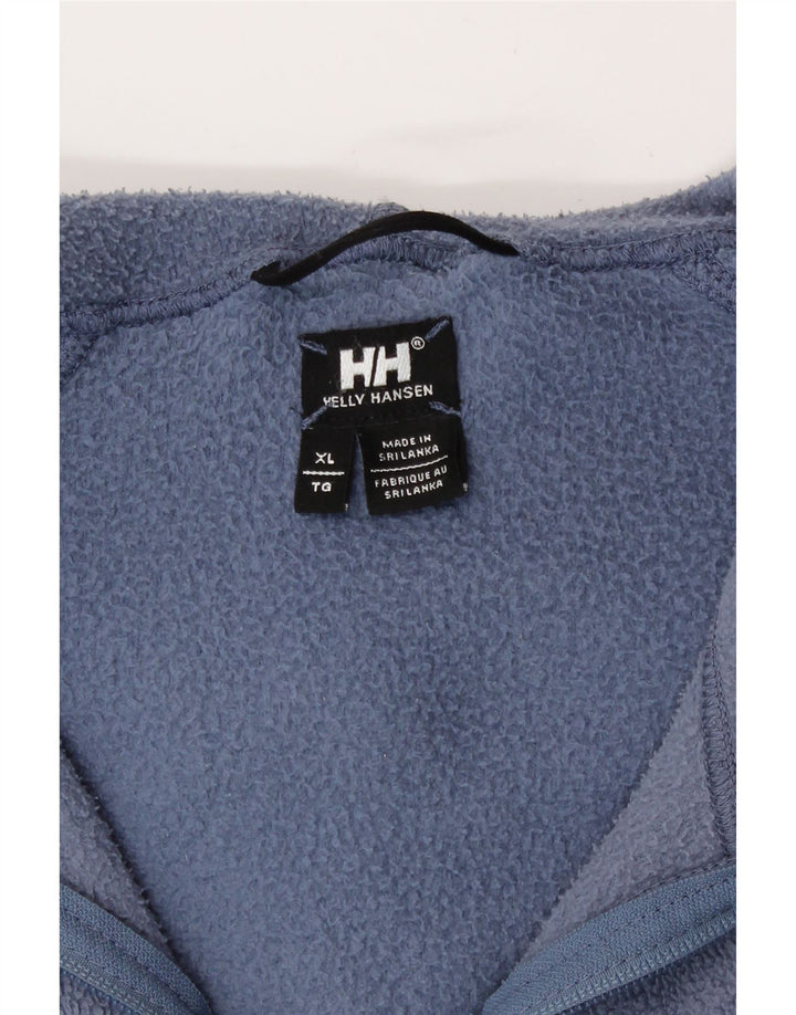 Helly Hansen Womens Hooded Fleece Jacket UK 18 XL Blue Polyester