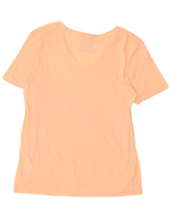 All Saints Womens T-Shirt Top UK 16 Large Pink Cotton