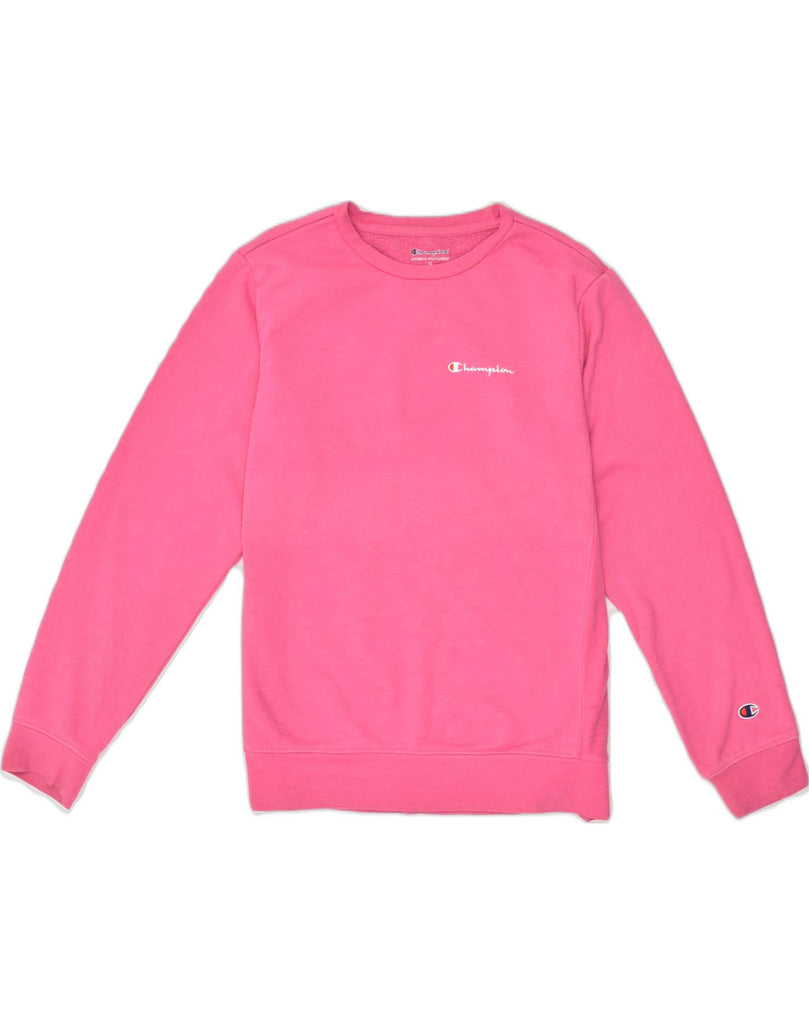 CHAMPION Womens Sweatshirt Jumper UK 18 XL Pink Cotton | Vintage Champion | Thrift | Second-Hand Champion | Used Clothing | Messina Hembry 