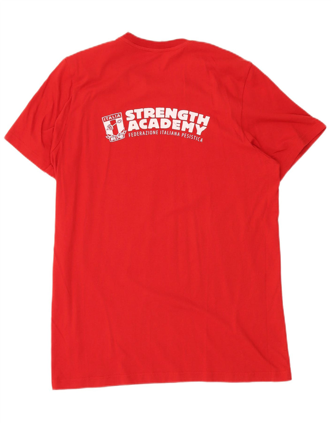 ADIDAS Mens Italia Graphic T-Shirt Top Large Red Cotton