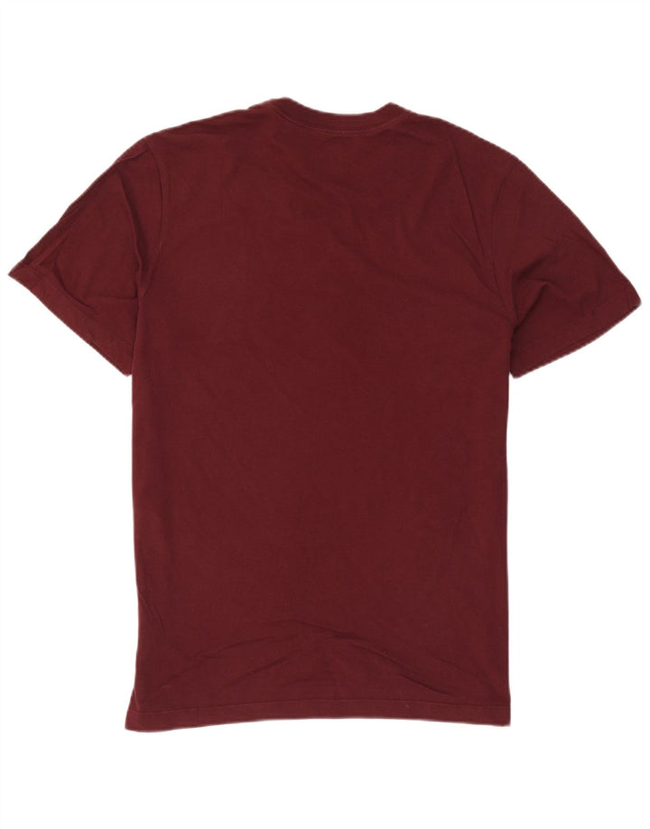 Nike Mens Graphic T-Shirt Top Medium Burgundy Cotton