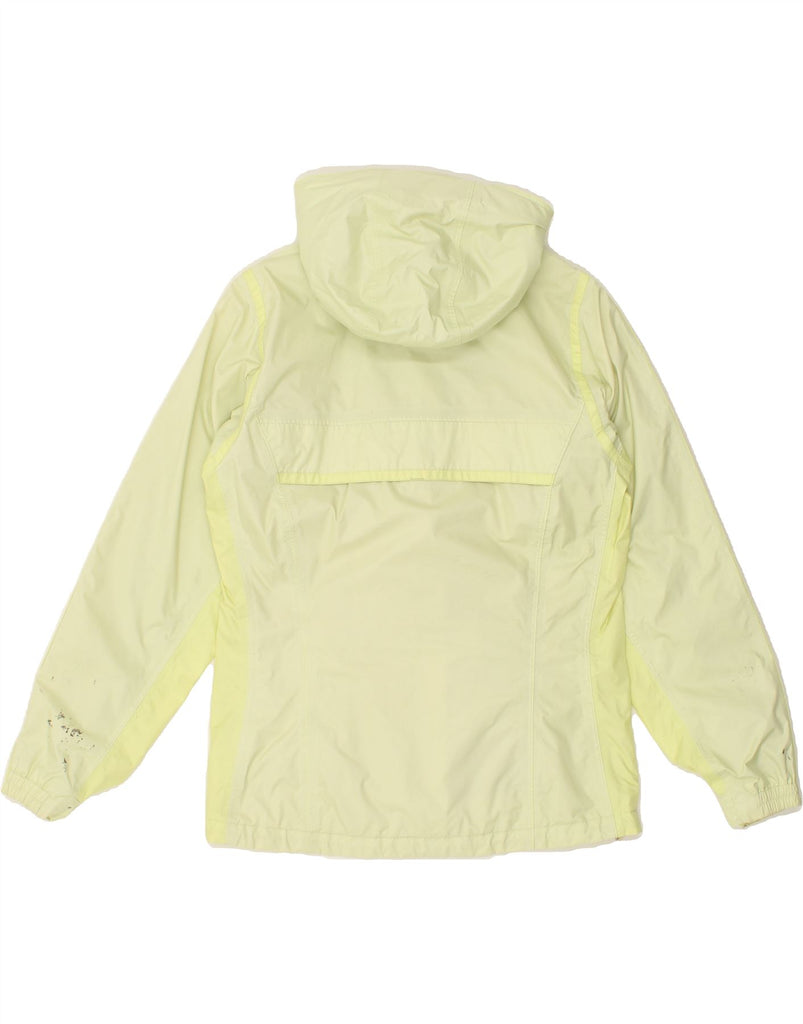 COLUMBIA Womens Hooded Rain Jacket UK 10 Small Yellow Polyester | Vintage Columbia | Thrift | Second-Hand Columbia | Used Clothing | Messina Hembry 