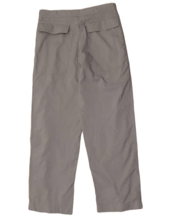 Adidas Boys Straight Chino Trousers 13-14 Years W30 L30 Grey Polyester