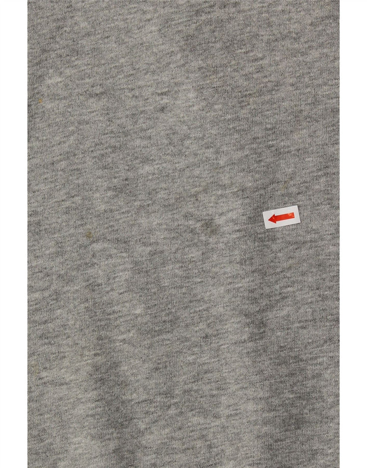DIADORA Womens Roll Neck Sweatshirt Jumper UK 14 Medium Grey