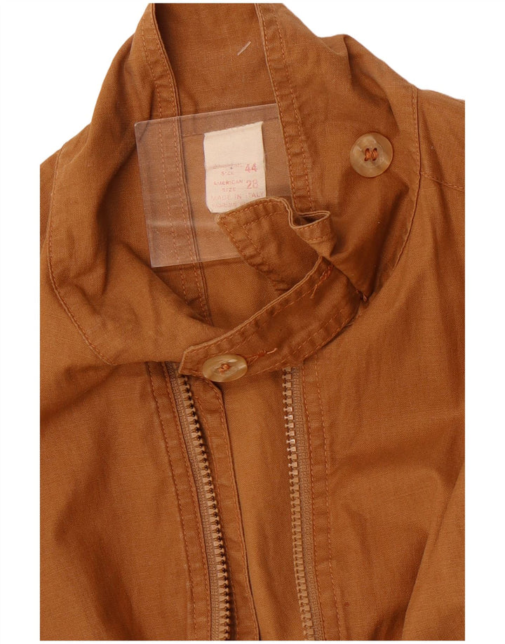 Vintage Womens Bomber Jacket IT 44 Medium Brown