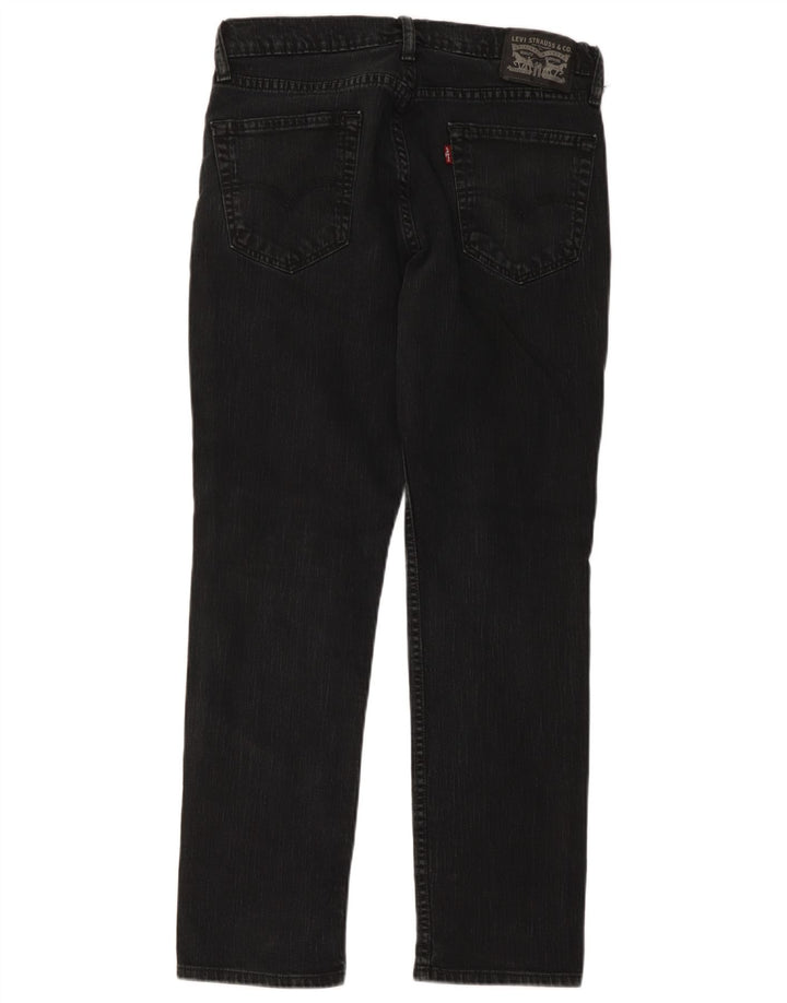 Levi's Mens Straight Jeans W34 L30 Black Cotton