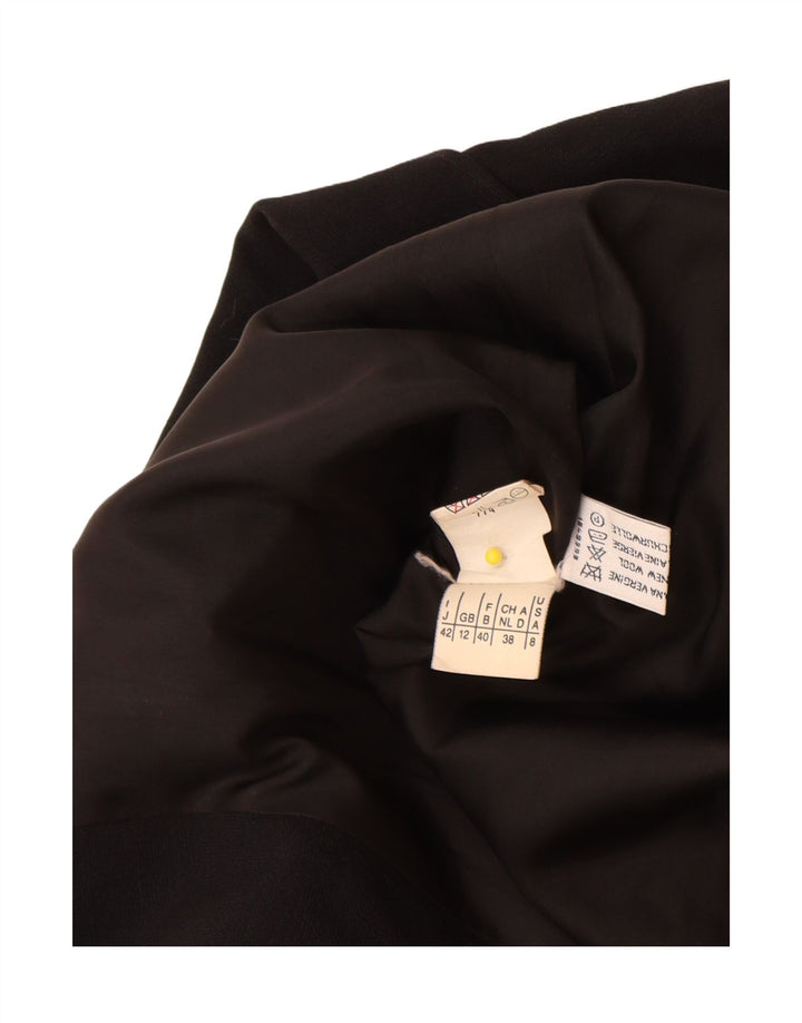 Max & Co. Womens Overcoat UK 12 Medium Black Wool